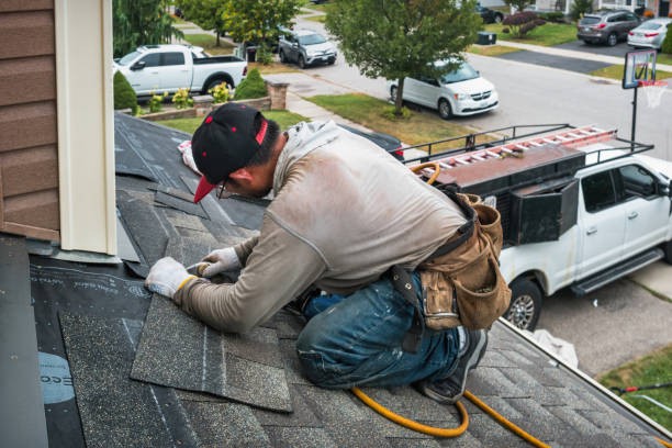 Professional Gutter Repair And Installation technician working in Spragueville, IA